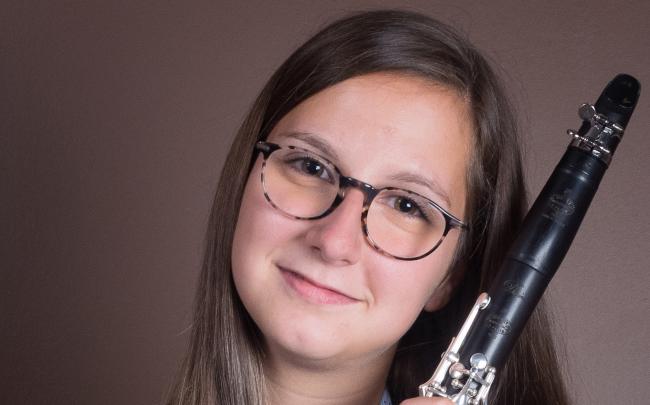 Valentine Dubrux clarinette à la Classic Academy de l'OPRL